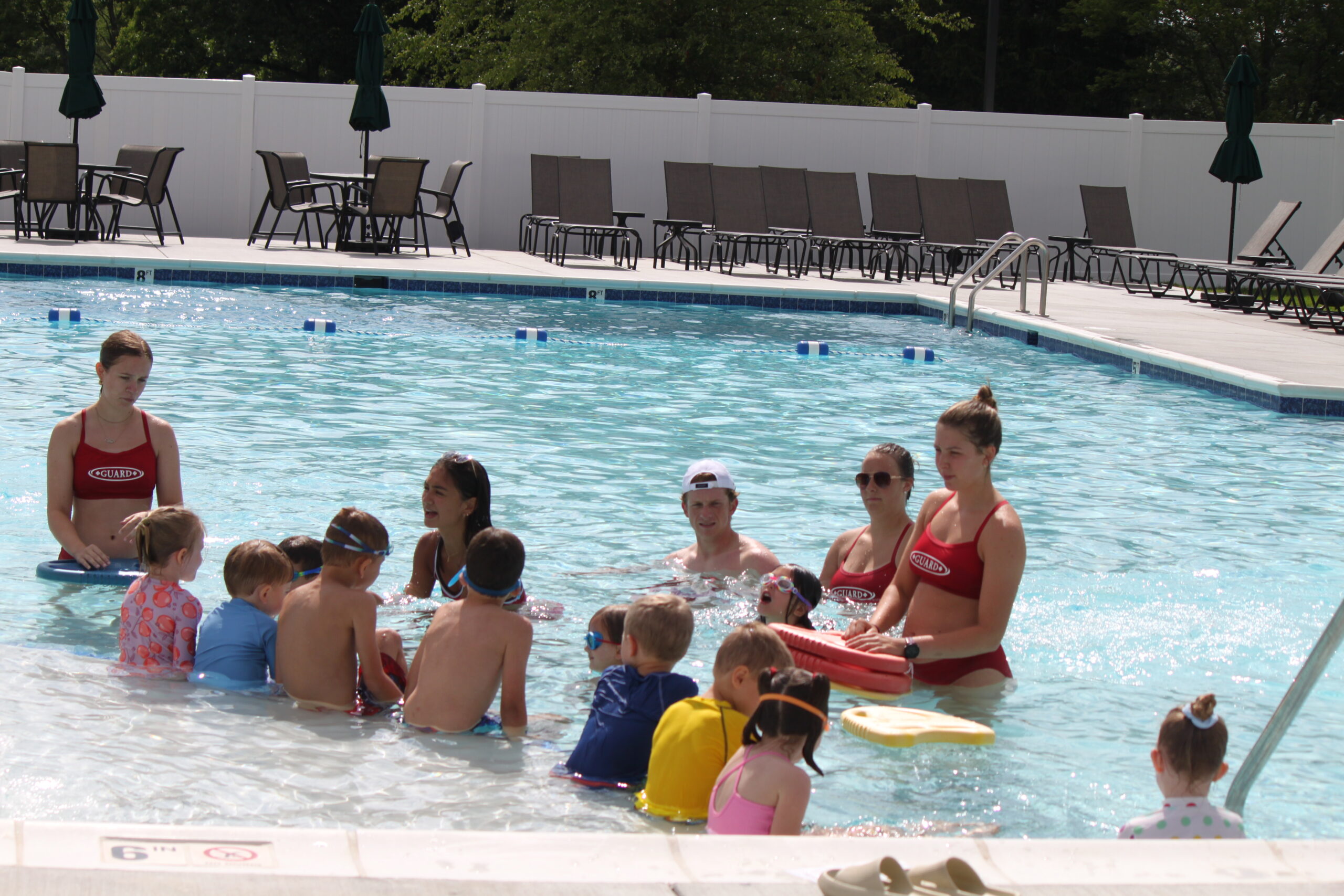Swimming lessons at the country club pool | The Pines Country Club